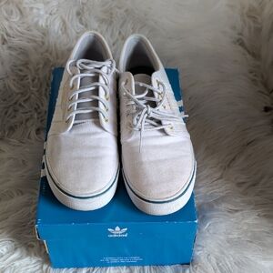 Adidas Off-White Canvas Sneakers